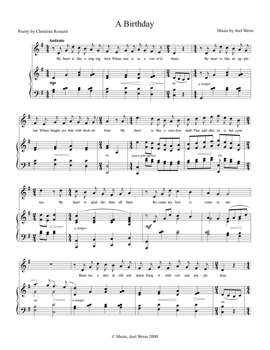 A Birthday Voice scores gallery preview page 1