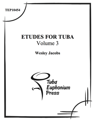Book cover for Etudes for Tuba, Vol. 3
