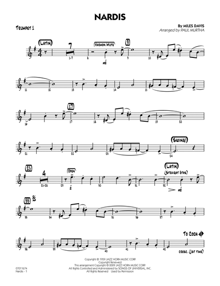 Nardis - Trumpet 1