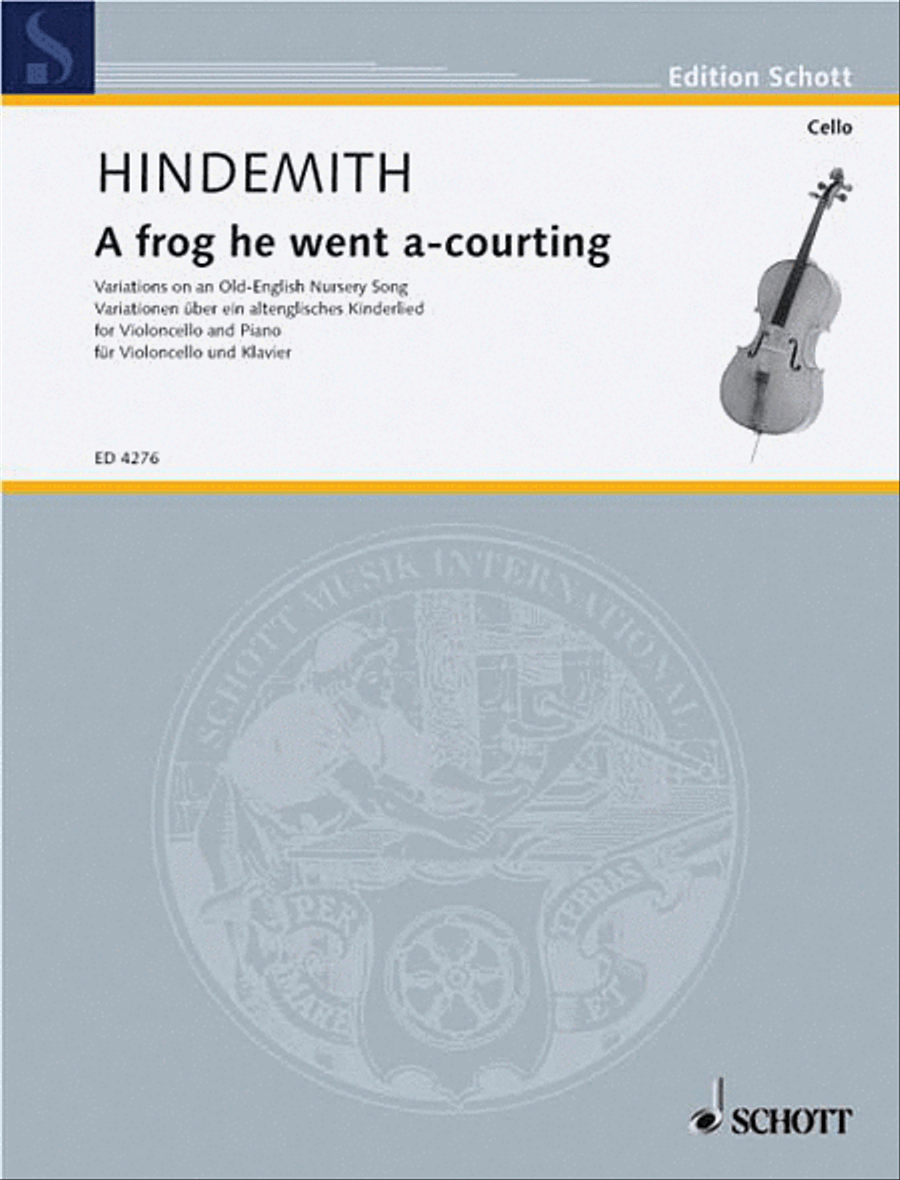 Frog He Went A'Courting (1941) by Paul Hindemith Piano Accompaniment - Sheet Music