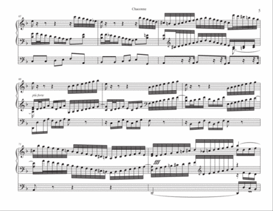 Chaconne Organ Solo scores gallery preview page 5