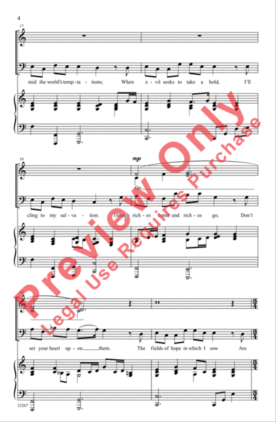 My Soul Finds Rest 4-Part scores gallery preview page 4