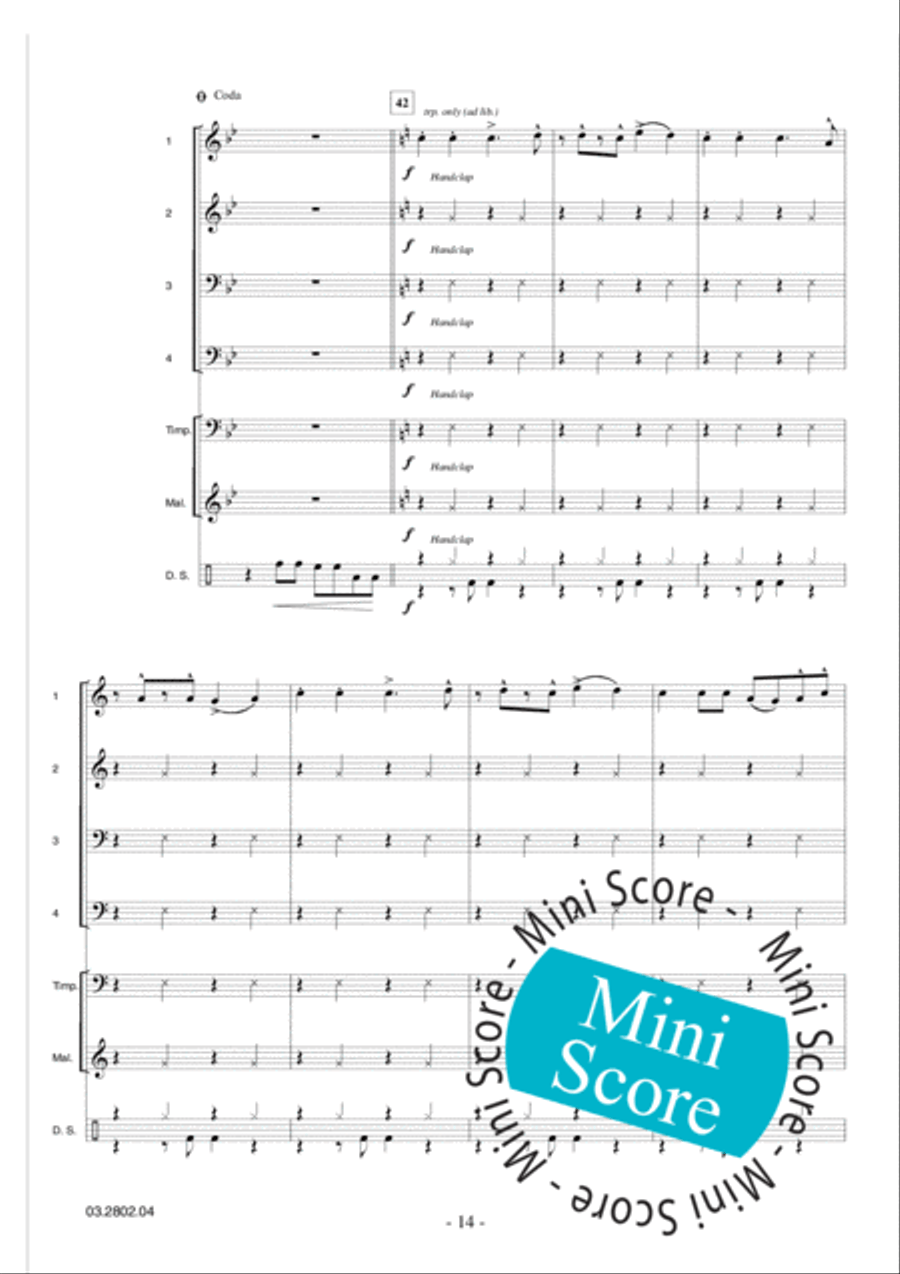 Adventure Games Concert Band scores gallery preview page 18
