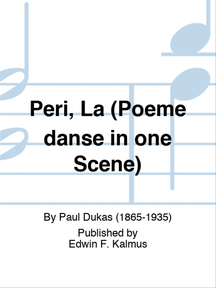 Peri, La (Poeme danse in one Scene) Score scores gallery preview page 1
