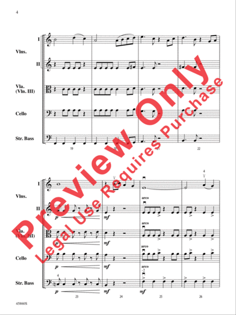 Midnight Adventure String Orchestra scores gallery preview page 4