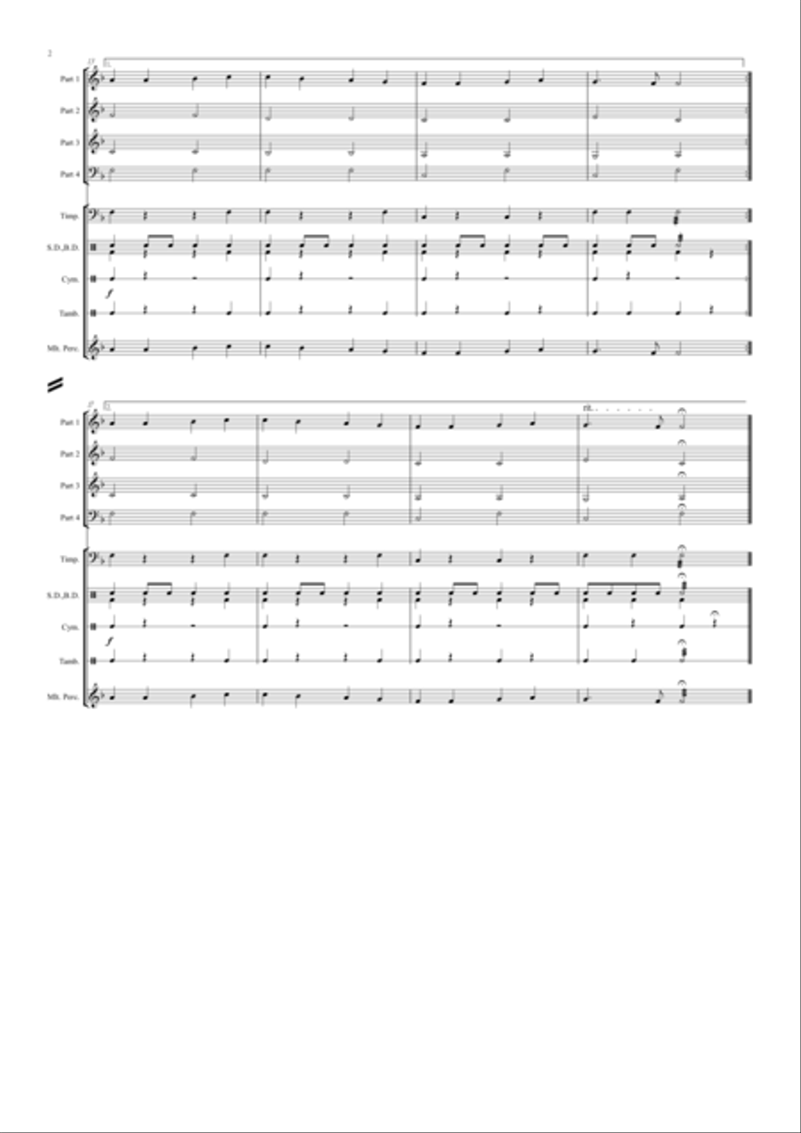 Ode To Joy (from Symphony No. 9) (Orchestra/Concert Band Flexible Instrumentation) Concert Band scores gallery preview page 4