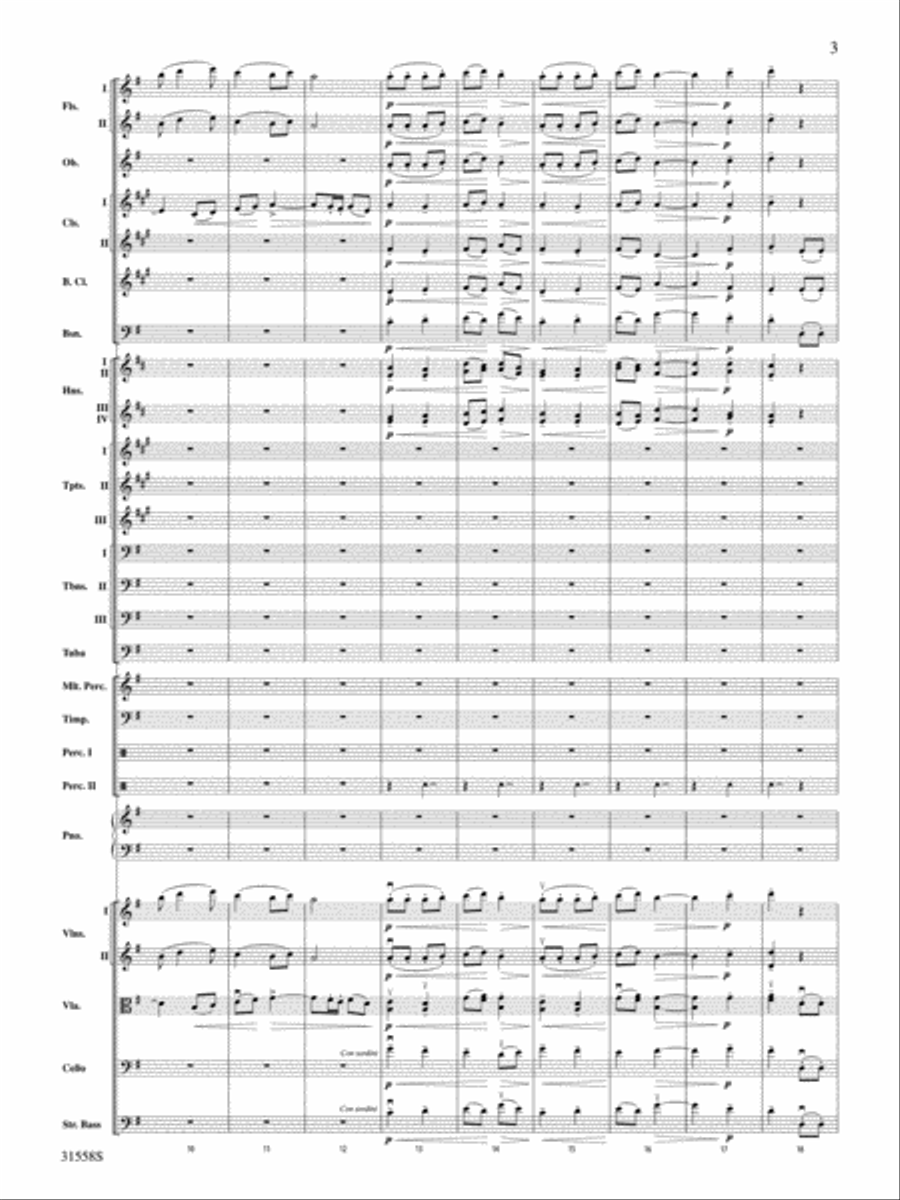 Serenade for Strings Mvt. IV Finale (Tema Ruso) Full Orchestra scores gallery preview page 3