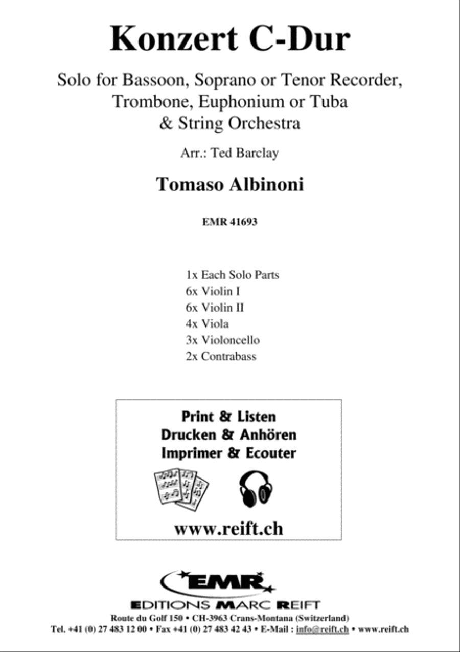 Concerto C Major String Orchestra scores gallery preview page 2