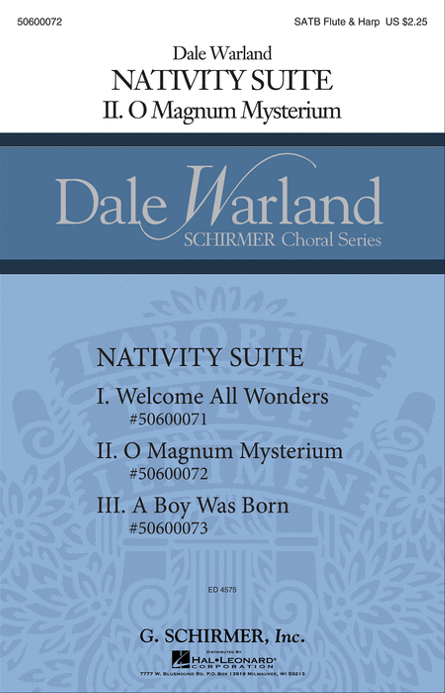 O Magnum Mysterium O Magnum Mysterium 4-Part scores gallery preview page 1