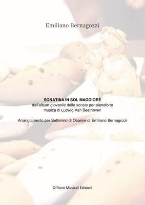 Book cover for Sonatina in sol maggiore per settimino di ocarine