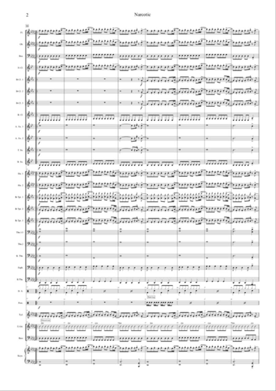 Narcotic Concert Band scores gallery preview page 2
