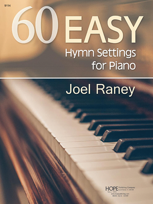 Book cover for 60 Easy Hymn Settings for Piano