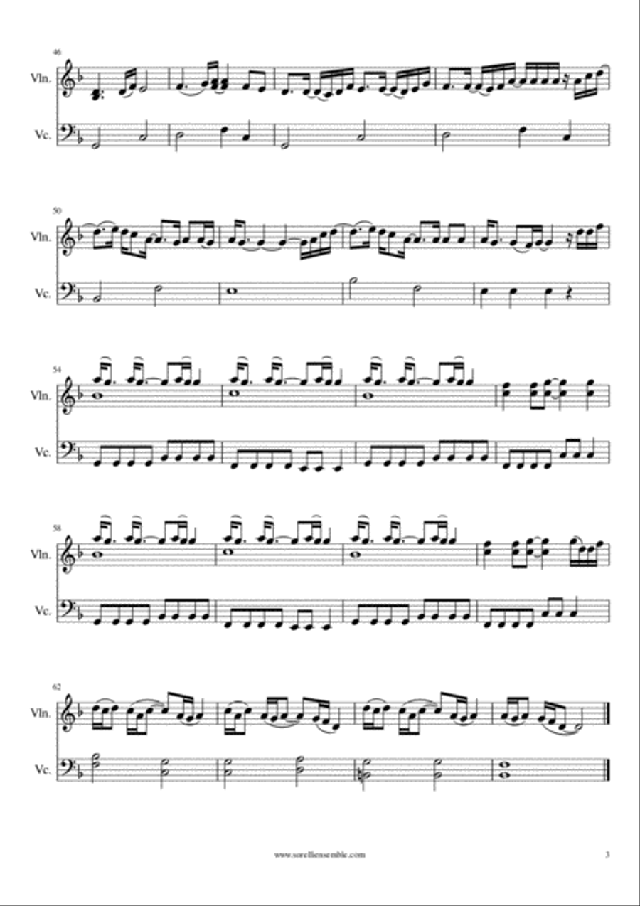 Paradise String Duet scores gallery preview page 3