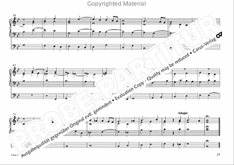 Freiburger Orgelbuch: Stammteil Organ Solo scores gallery preview page 38