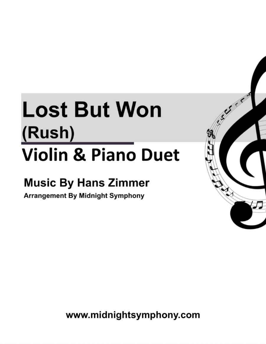 Lost But Won Violin Solo scores gallery preview page 1