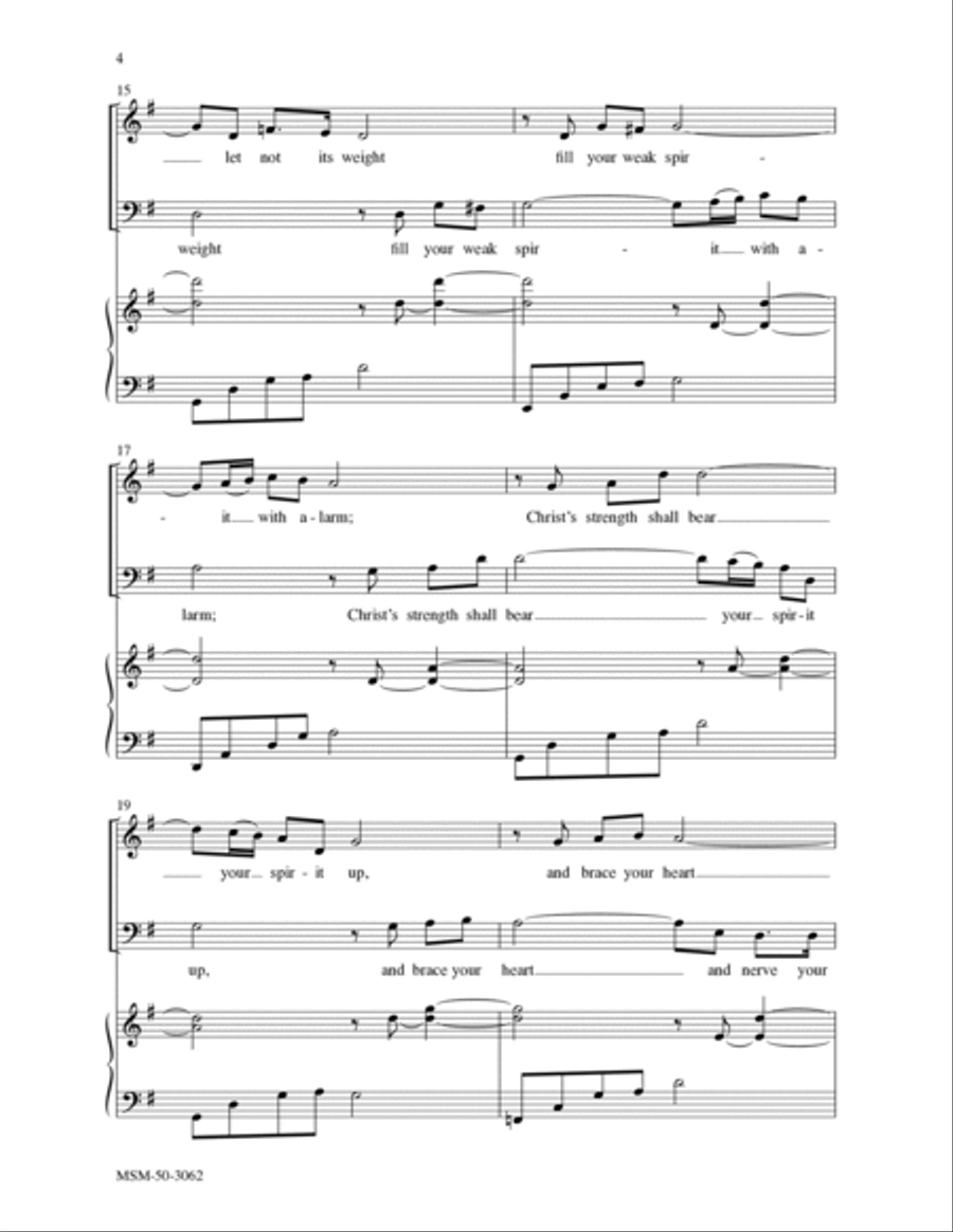 Take Up Your Cross 4-Part scores gallery preview page 4