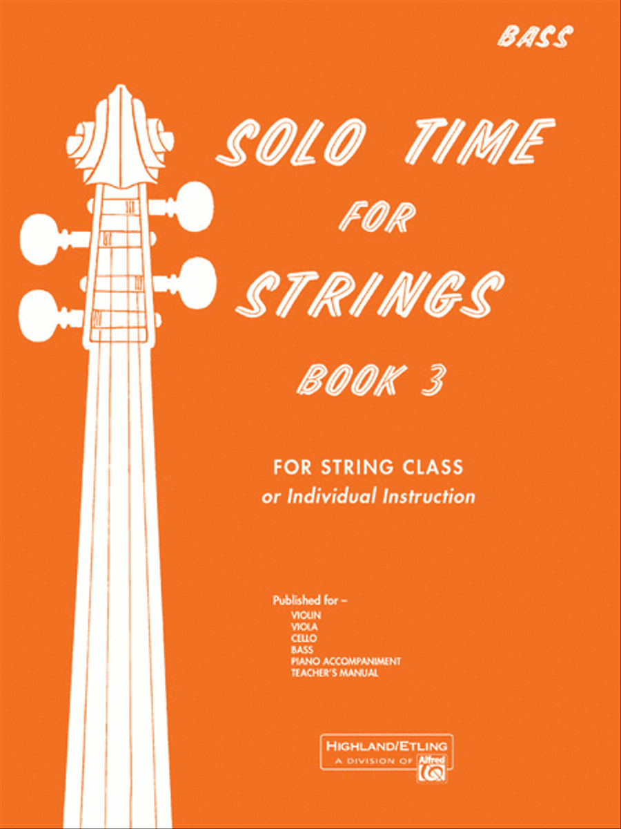 Solo Time for Strings, Book 3 Chamber Orchestra scores gallery preview page 1