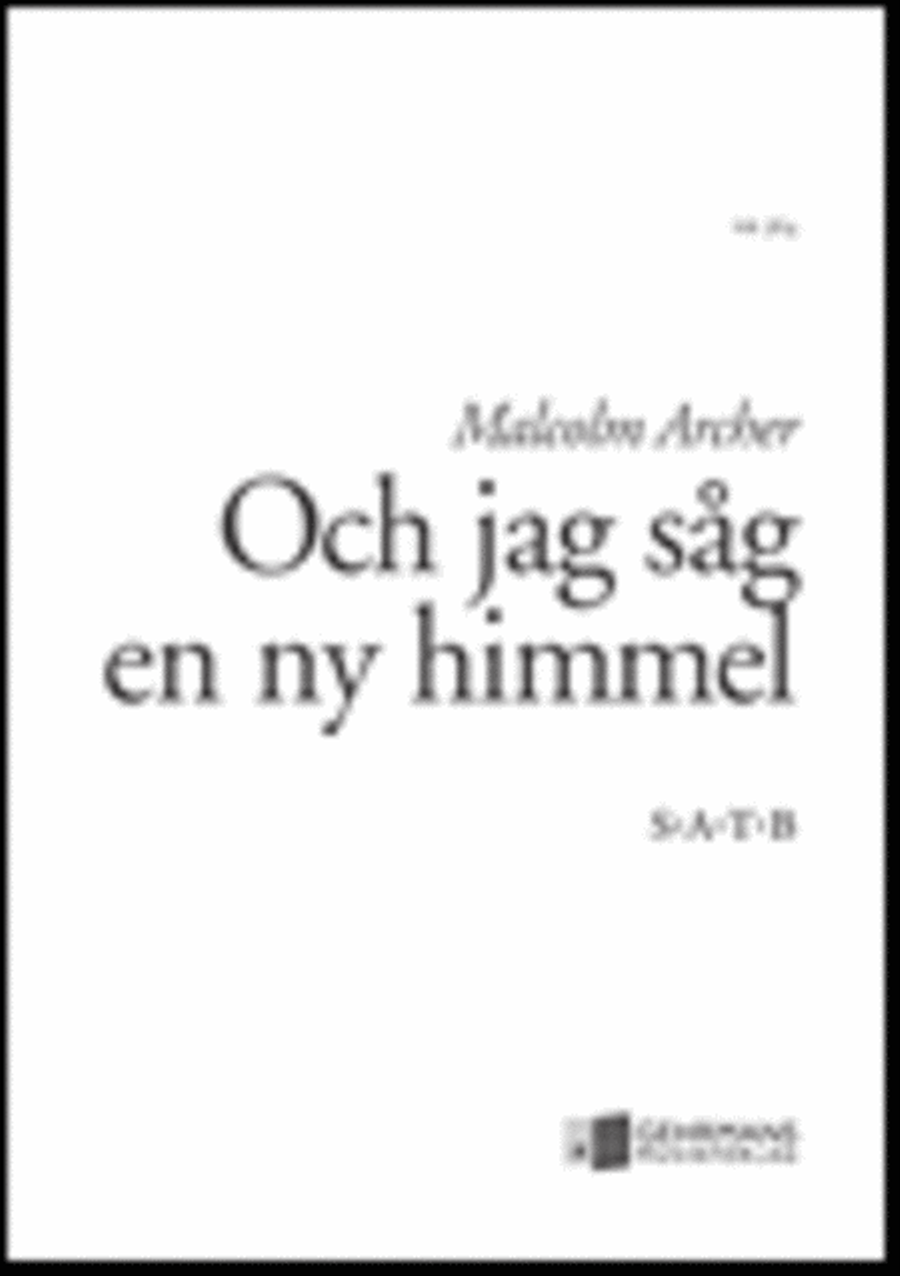 Och jag sag en ny himmel Och jag sag en ny himmel 4-Part scores gallery preview page 1