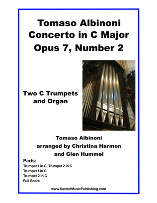 Albinoni Concerto in C Major Opus 7, Number 2 - Two Trumpets and Organ