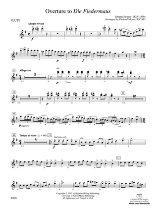 Overture to Die Fledermaus: Flute