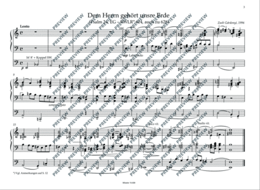Five organ chorales from the Geneven psalter Organ scores gallery preview page 4