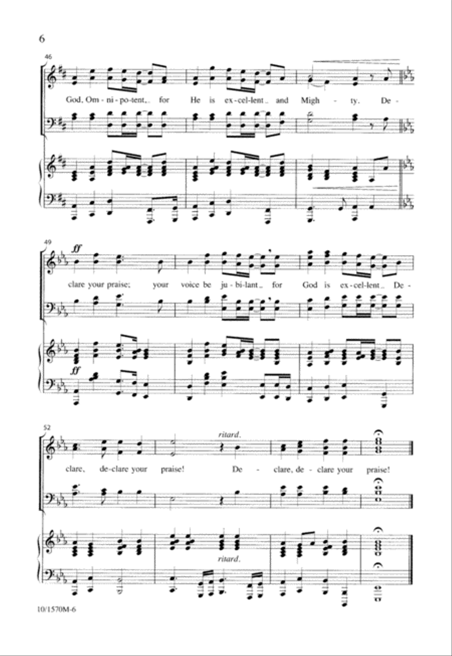 Declare Your Praise 4-Part scores gallery preview page 7