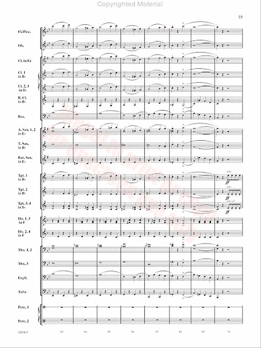 Americans We Concert Band scores gallery preview page 16