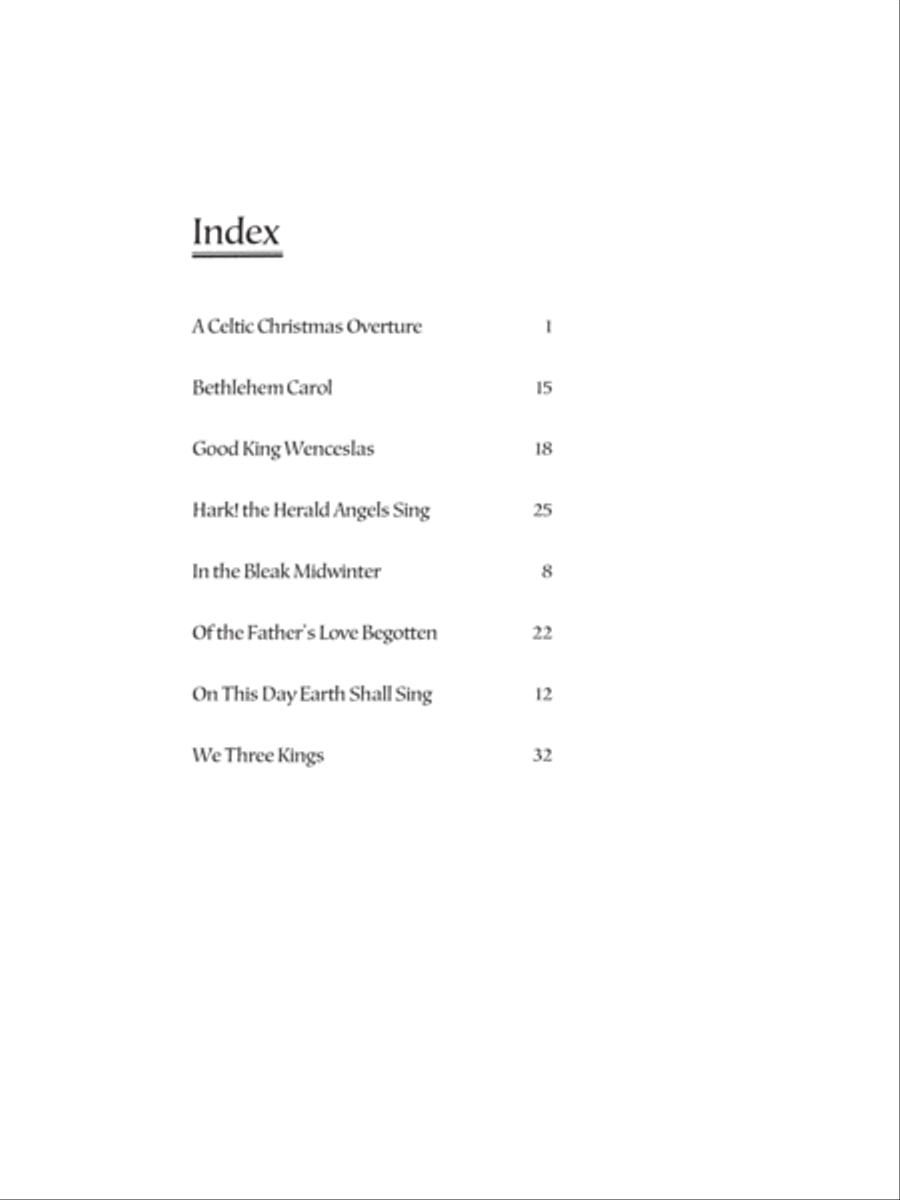 Celtic Hymns for Christmas Piano Solo scores gallery preview page 9