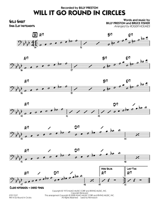 Will It Go Round in Circles? - Bass Clef Solo Sheet