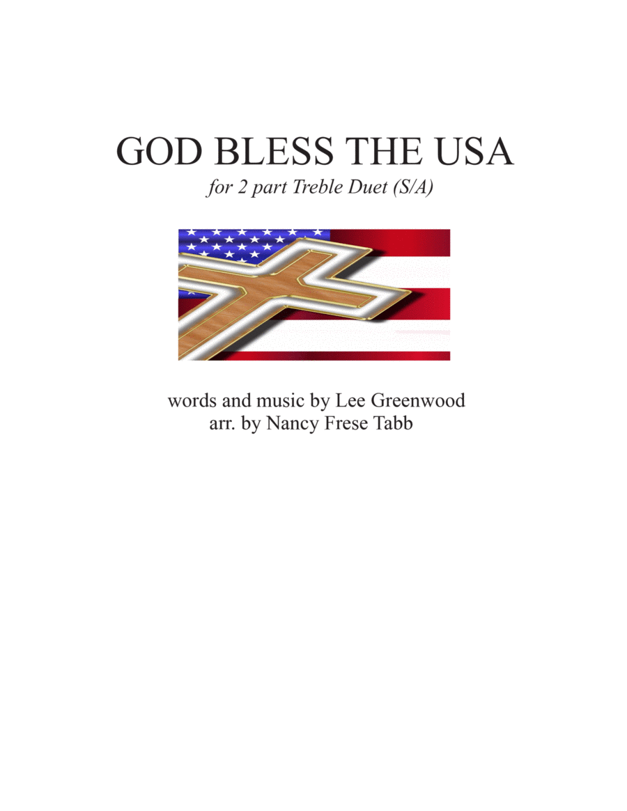 God Bless The U.s.a. Alto Voice scores gallery preview page 1
