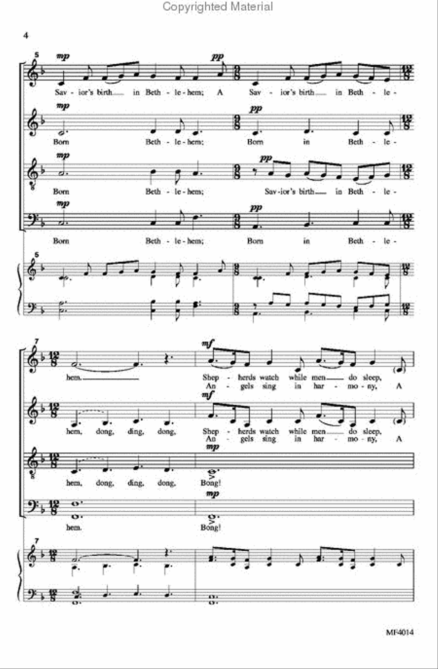 Comfort and Joy Comfort and Joy 4-Part scores gallery preview page 3