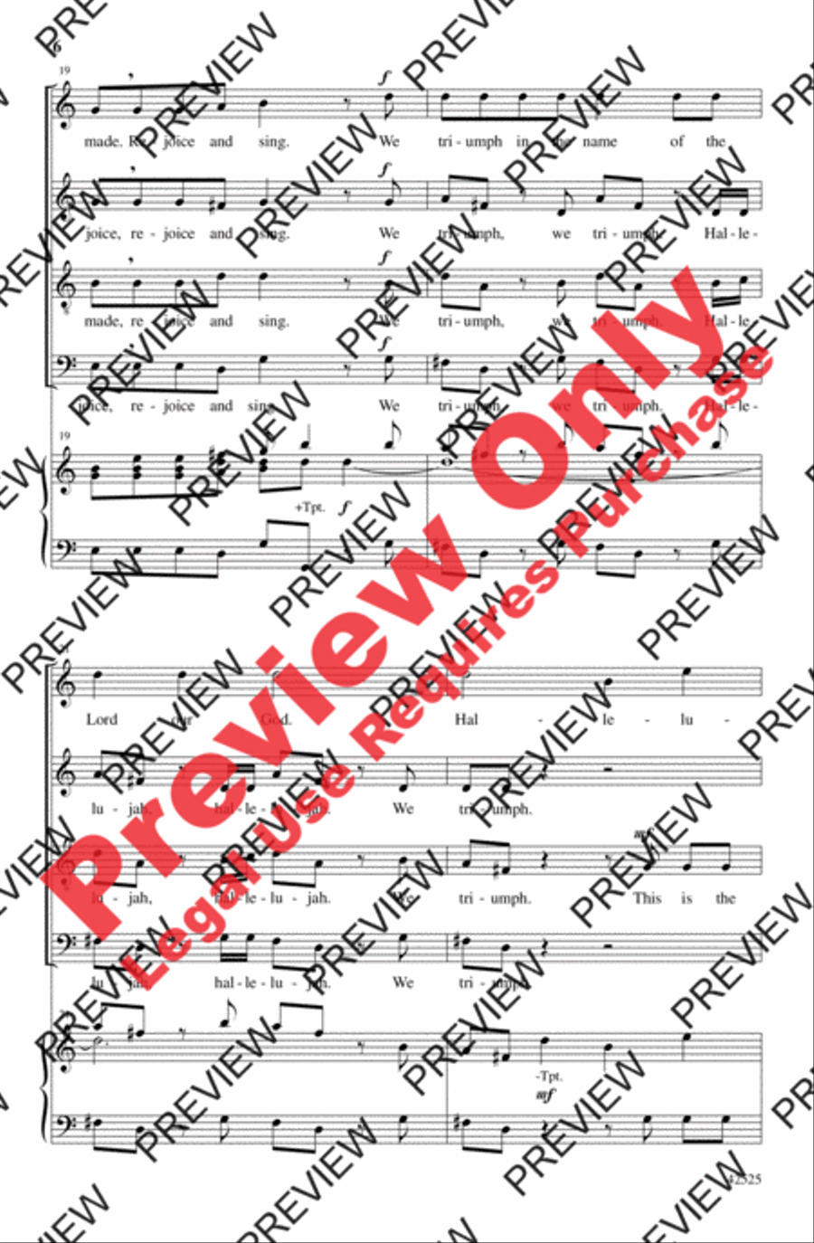 This Is the Day the Lord Has Made 4-Part scores gallery preview page 6