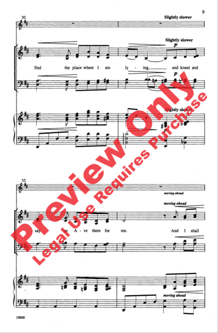 Danny Boy Danny Boy 4-Part scores gallery preview page 9
