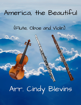 Book cover for America, the Beautiful, for Flute, Oboe and Violin