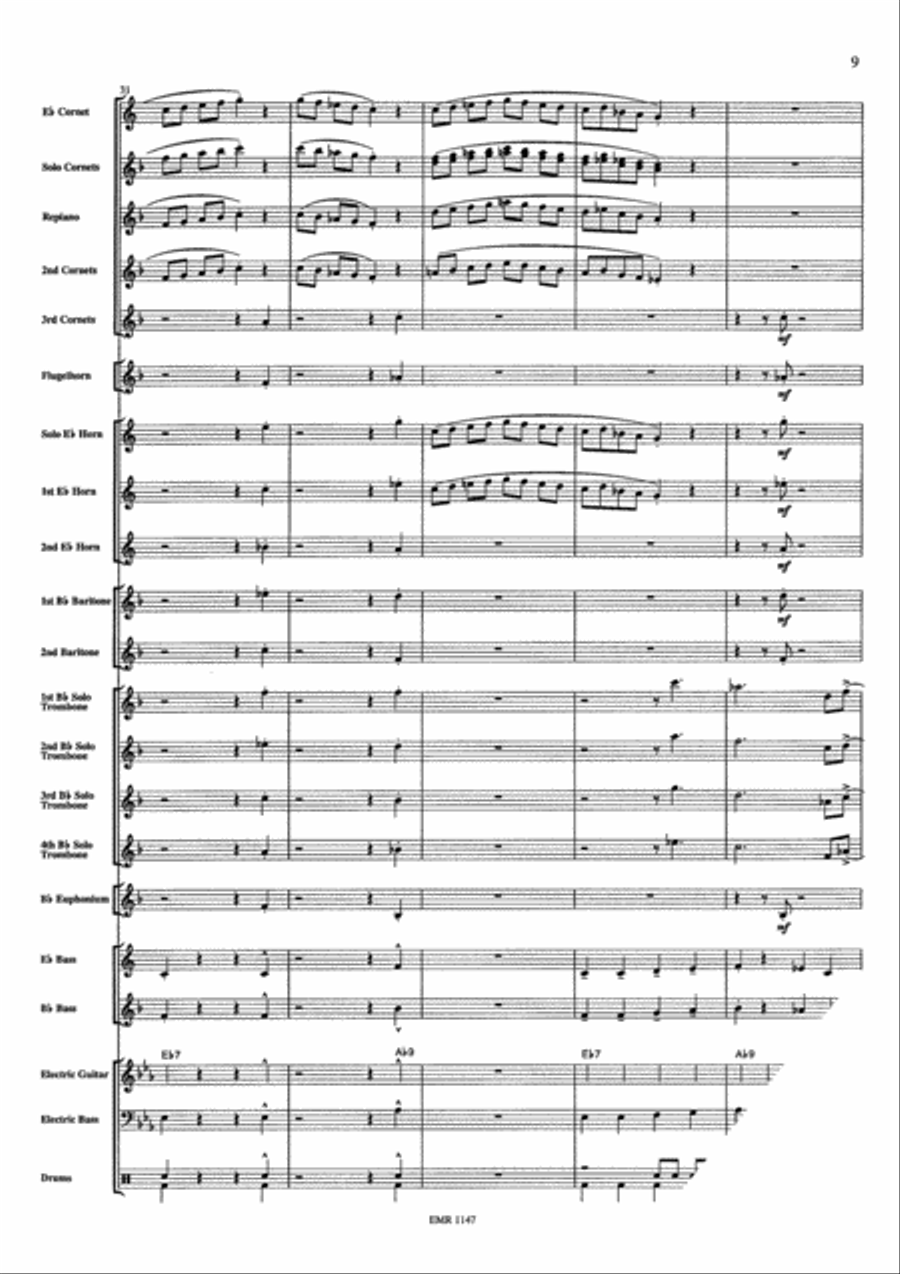 Sliding The Blues Sliding The Blues Brass Band scores gallery preview page 10