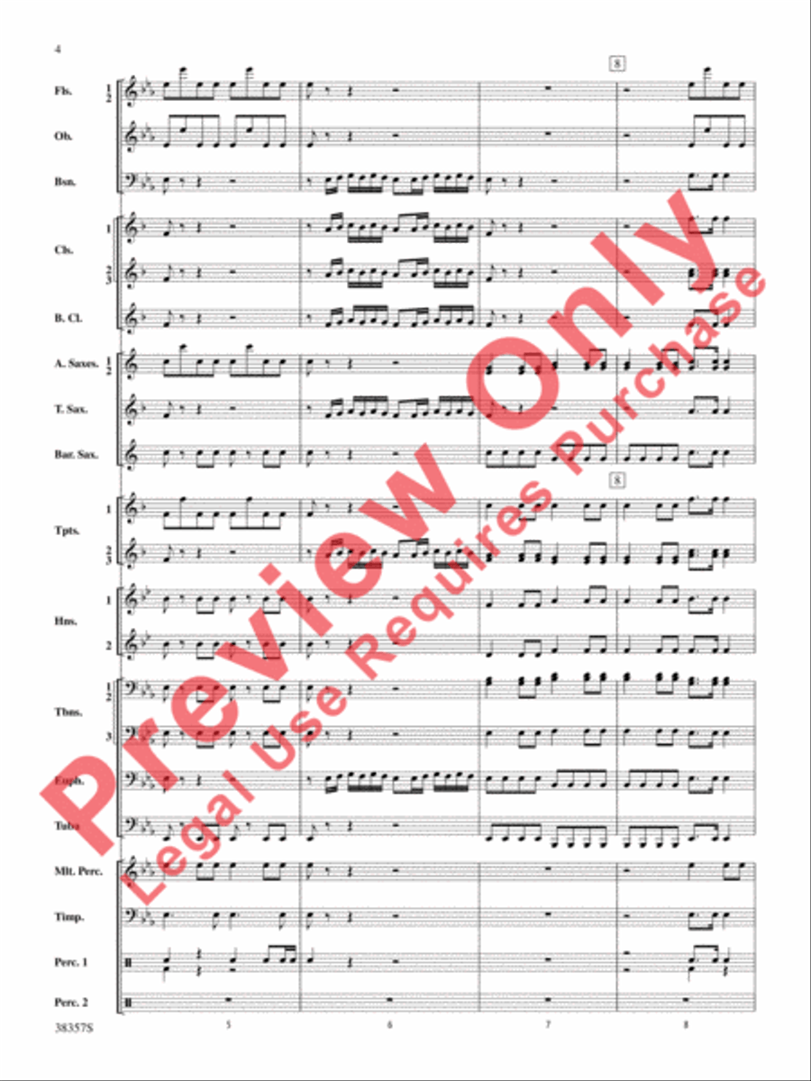 A Classic Christmas Concert Band scores gallery preview page 5