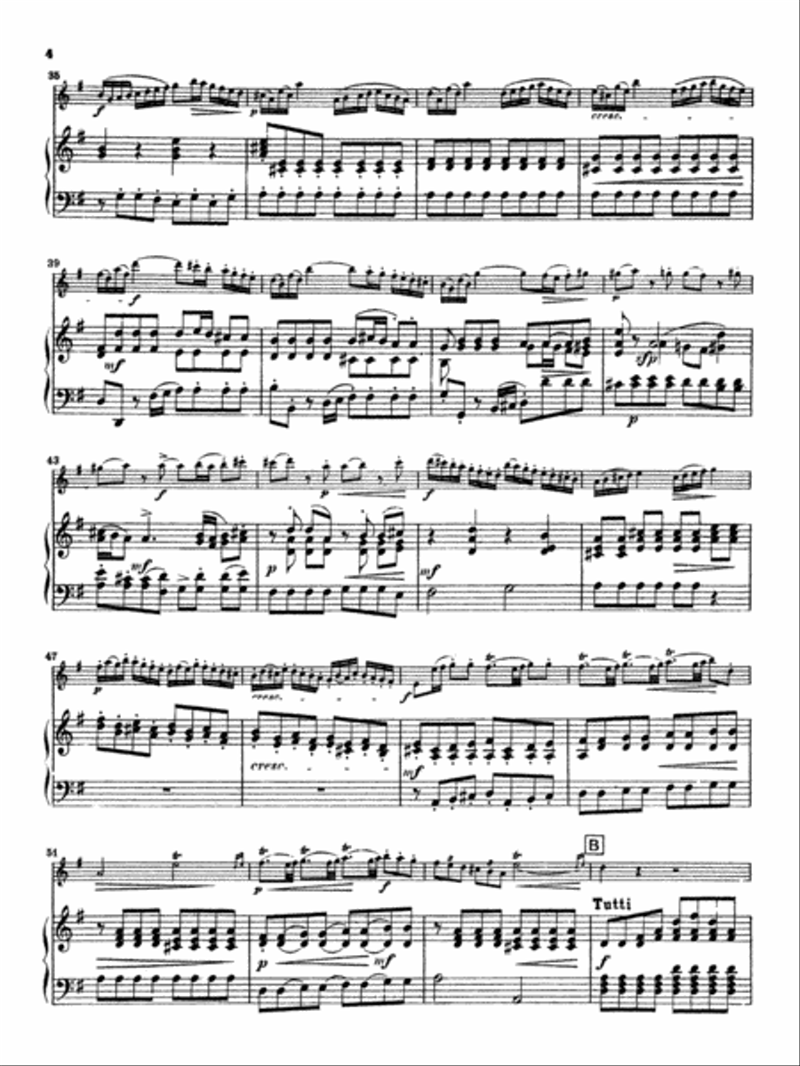 Quantz: Concerto in G Major Part scores gallery preview page 4