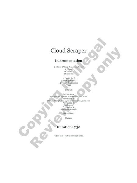 Cloud Scraper (Study Score) image number null