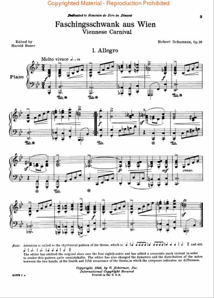 Faschingsschwank Aus Wien, Op. 26 (Carnival de Vienne) Piano Solo scores gallery preview page 2