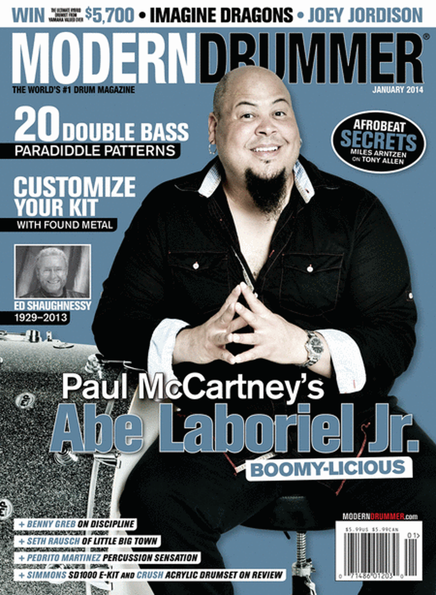 Modern Drummer Magazine January 2014