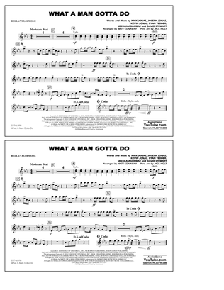 What a Man Gotta Do (arr. Jack Holt and Matt Conaway) - Bells/Xylophone