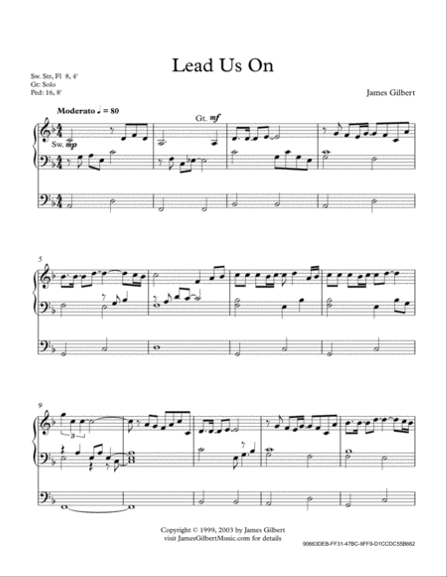 Lead Us On Lead Us On Organ Solo scores gallery preview page 2