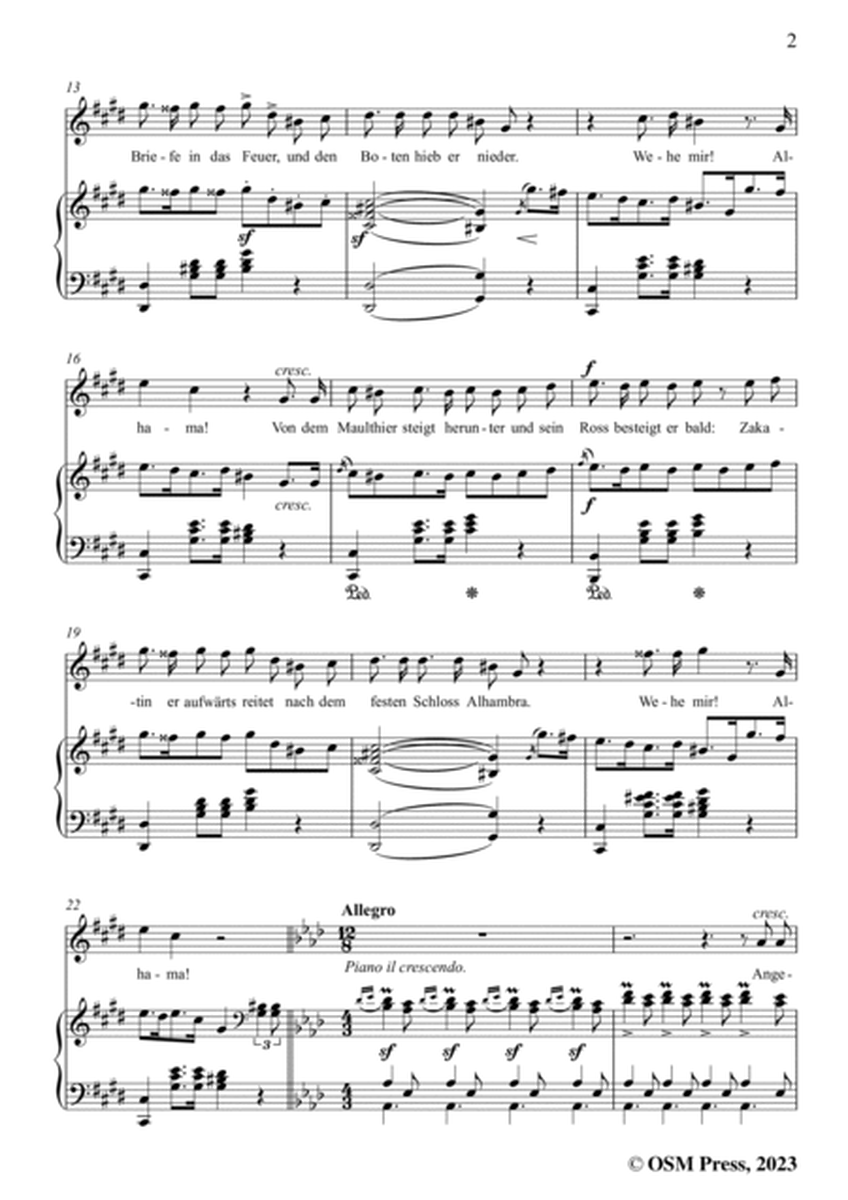 C. Loewe-Der Sturm von Alhama,in c sharp minor,Op.54 image number null