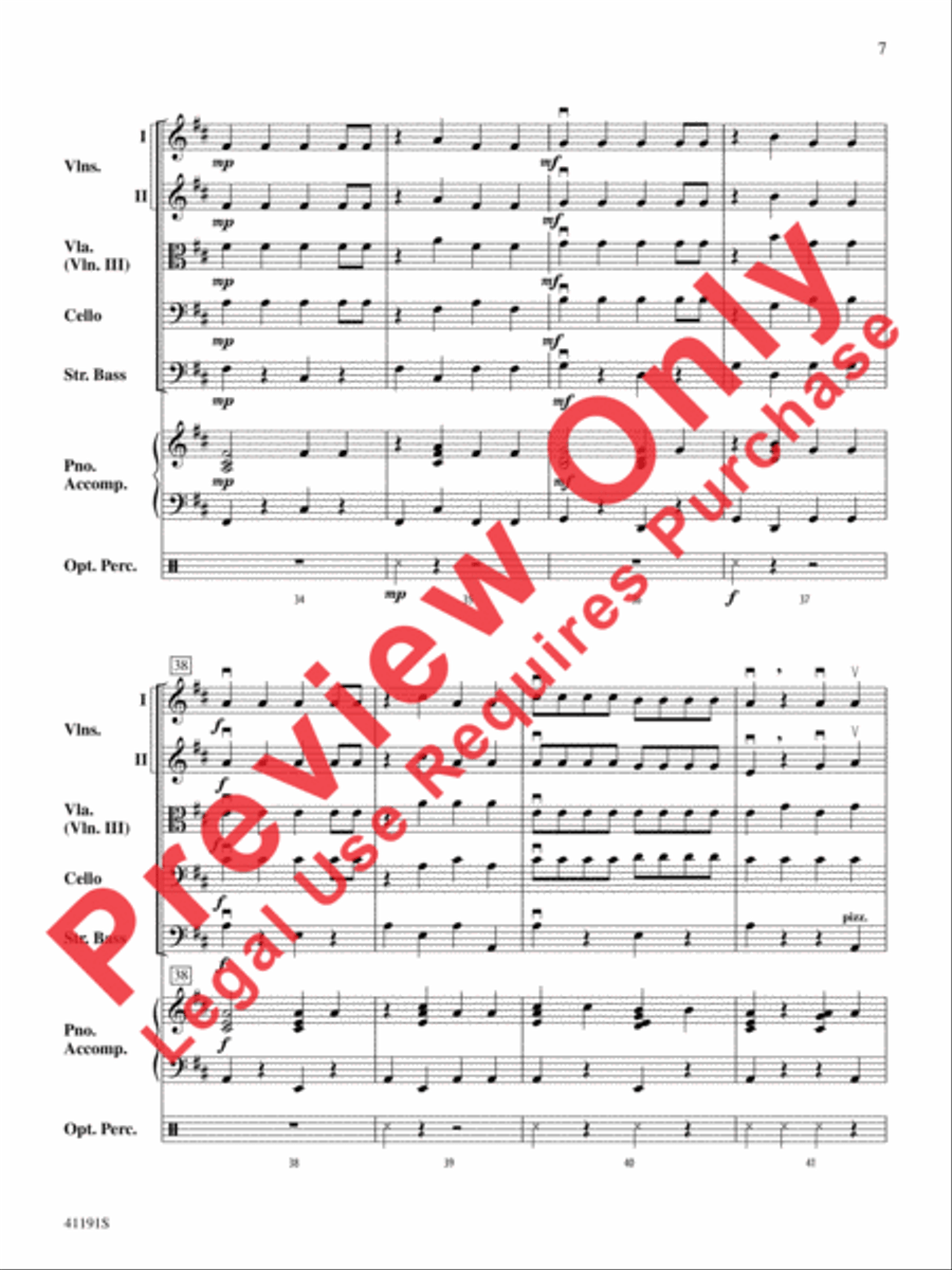 Dry Bones String Orchestra scores gallery preview page 8