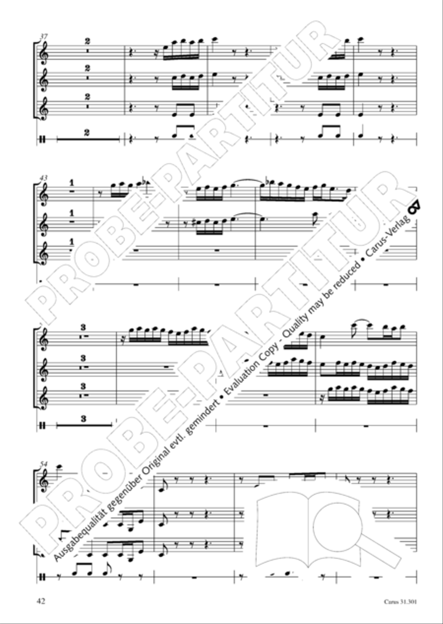 Bach for Brass 1: Cantatas I Voice scores gallery preview page 51