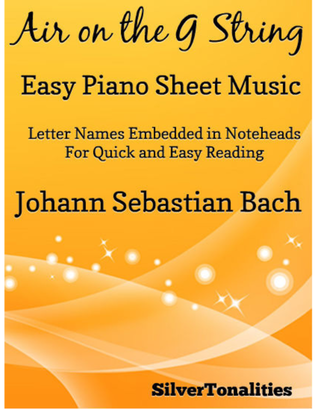 Book cover for Air on the G String Easy Piano Sheet Music
