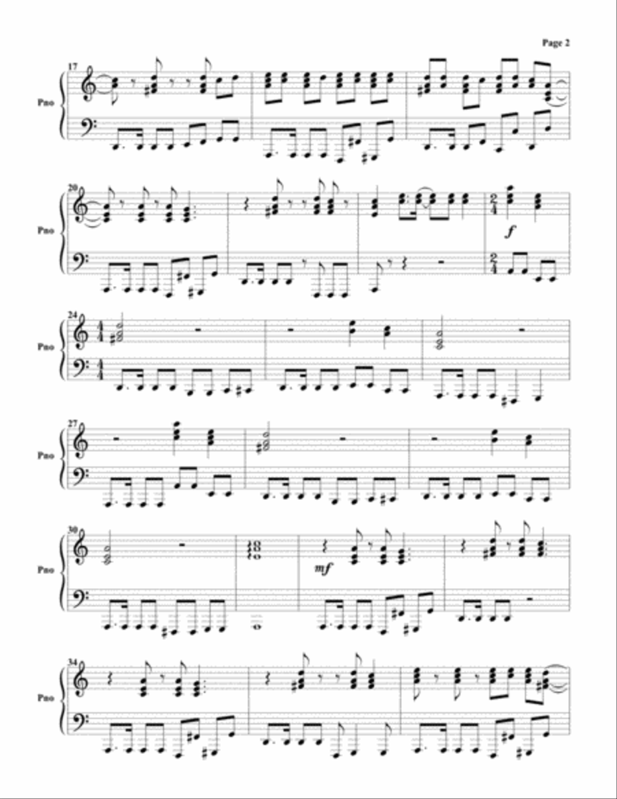 Girls On Film Girls On Film Piano Solo scores gallery preview page 2