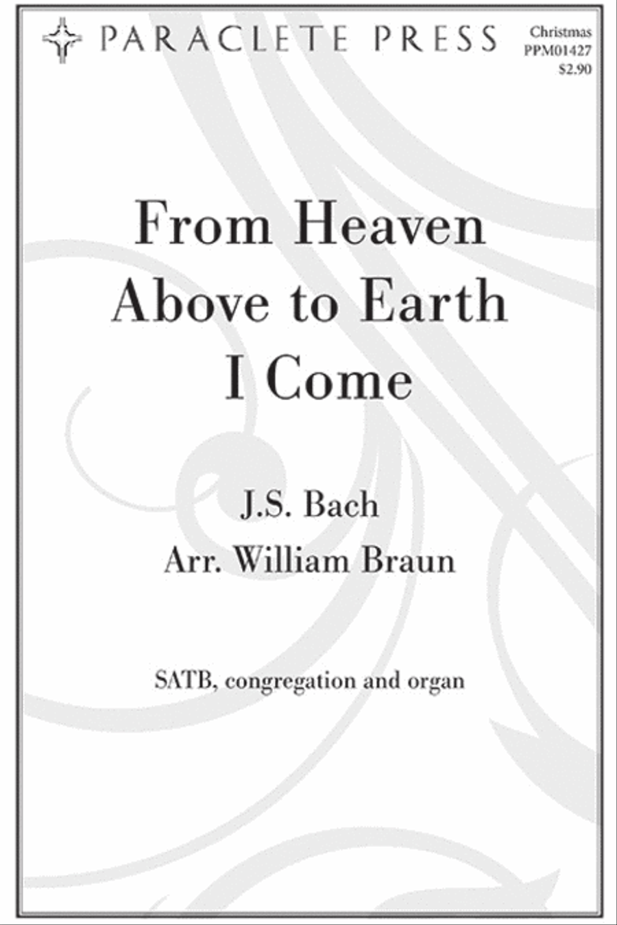 From Heaven Above to Earth I Come 4-Part scores gallery preview page 1