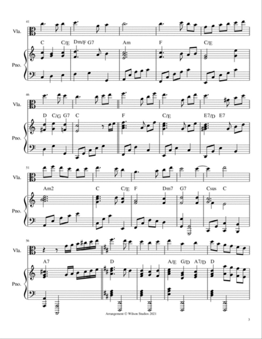 Faith of Our Fathers--viola solo Piano scores gallery preview page 3
