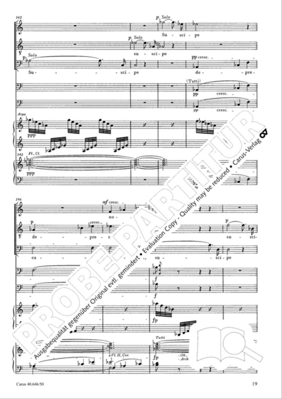 Mass in A major STB scores gallery preview page 21